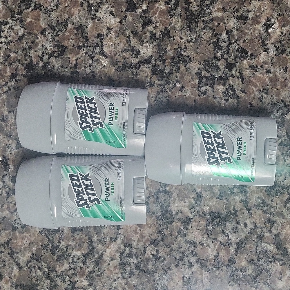 Lot of 3 Speed Stick Power Stick each 1.8 oz antiperpirant & deordorant  03-26